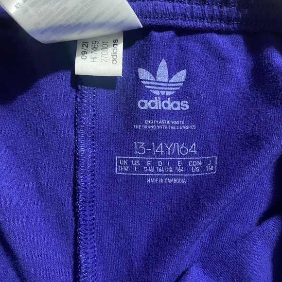 ADIDAS ORIGINALS | TREFOIL FLORAL LEGGINGS | SIZE 13-14 YOUTH - Picture 3 of 3